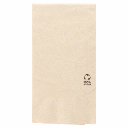 SERVILLETAS 2 capas GM/2 40x40 cm 1/8 natural FSC (1.800 UDS.)