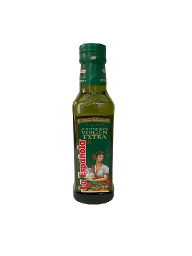 ACEITE OLIVA VIRGEN EXTRA LA ESPAÑOLA 250 ML. (CRISTAL)