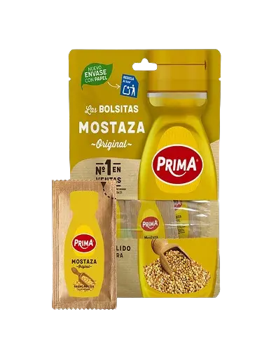 MOSTAZA "PRIMA" 180 SOBRES DE 4GR.