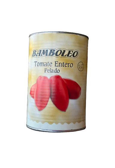 TOMATE ENTERO PELADO 4,5 KG. "BAMBOLEO"