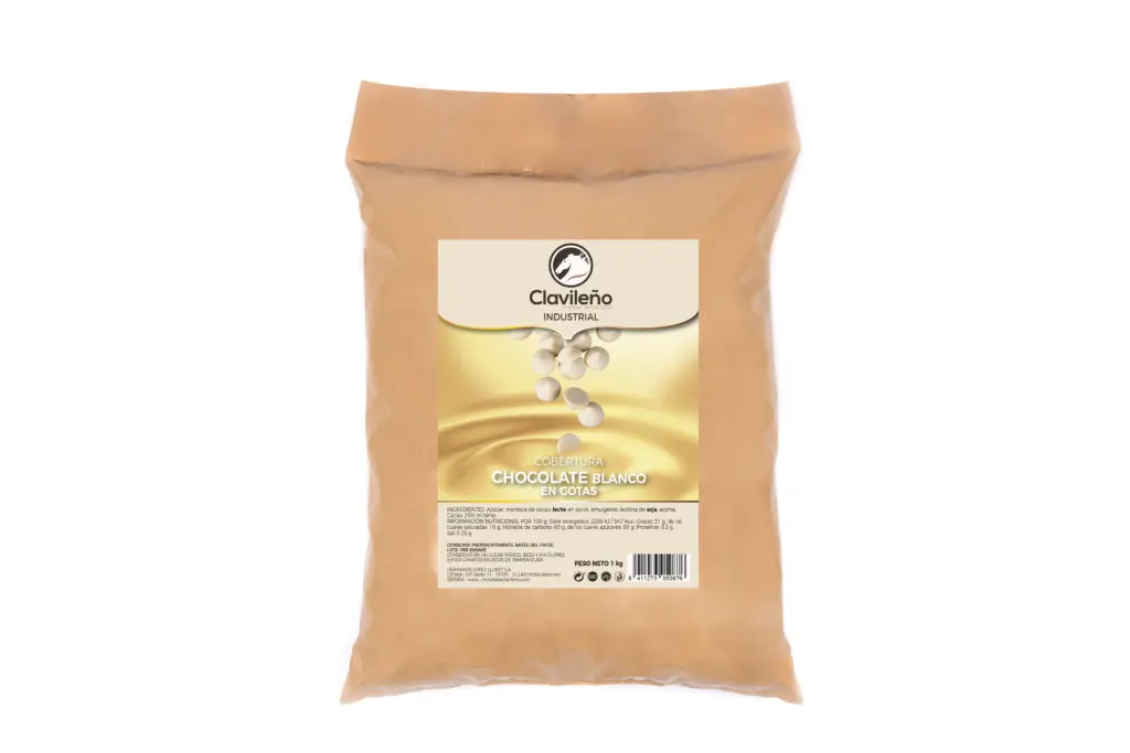 COBERTURA CHOCOLATE BLANCO GOTA "CLAVILEÑO" 1 KG.