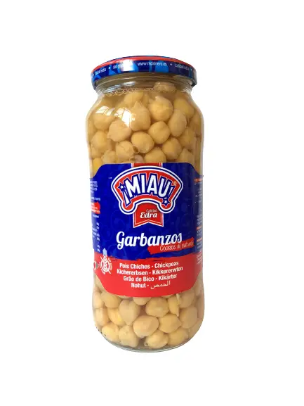 GARBANZO COCIDO "MIAU" 580 GRS.