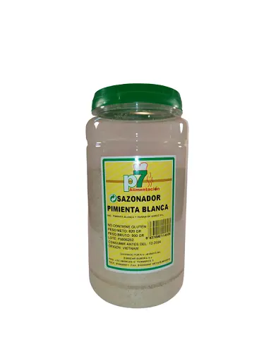 PIMIENTA BLANCA MOLIDA  820 GR. SAZONADOR