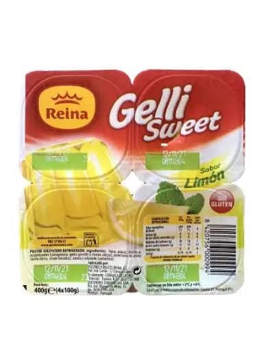 [5466] GELATINA LIMON 4 UDX100 GR. GELLI