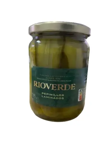 [PR/06189] PEPINILLOS AGRIDULCES EN LAMINAS 520 GR. "RIOVERDE"